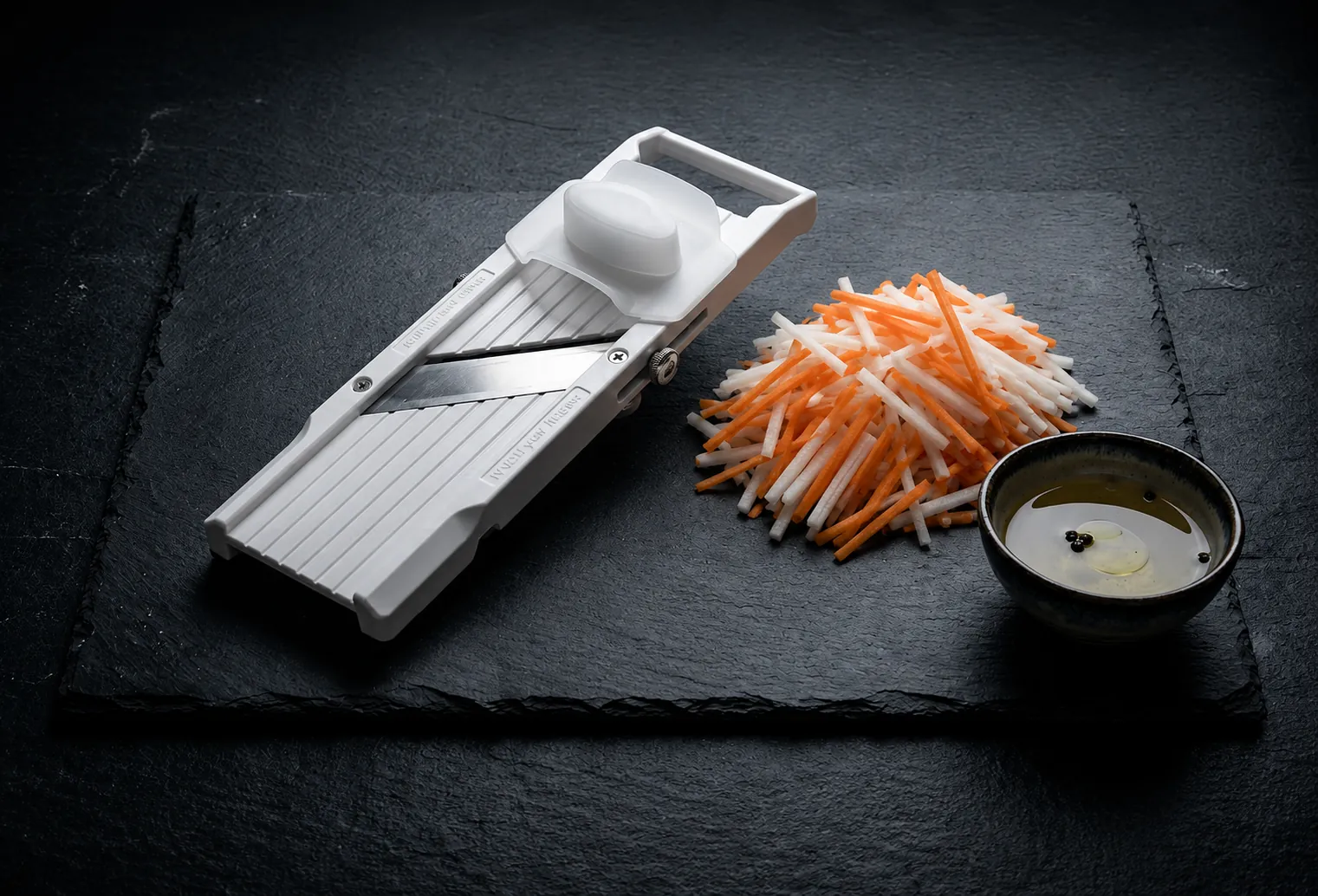 Best mandoline slicer for bánh mì with julienne-cut daikon and carrot